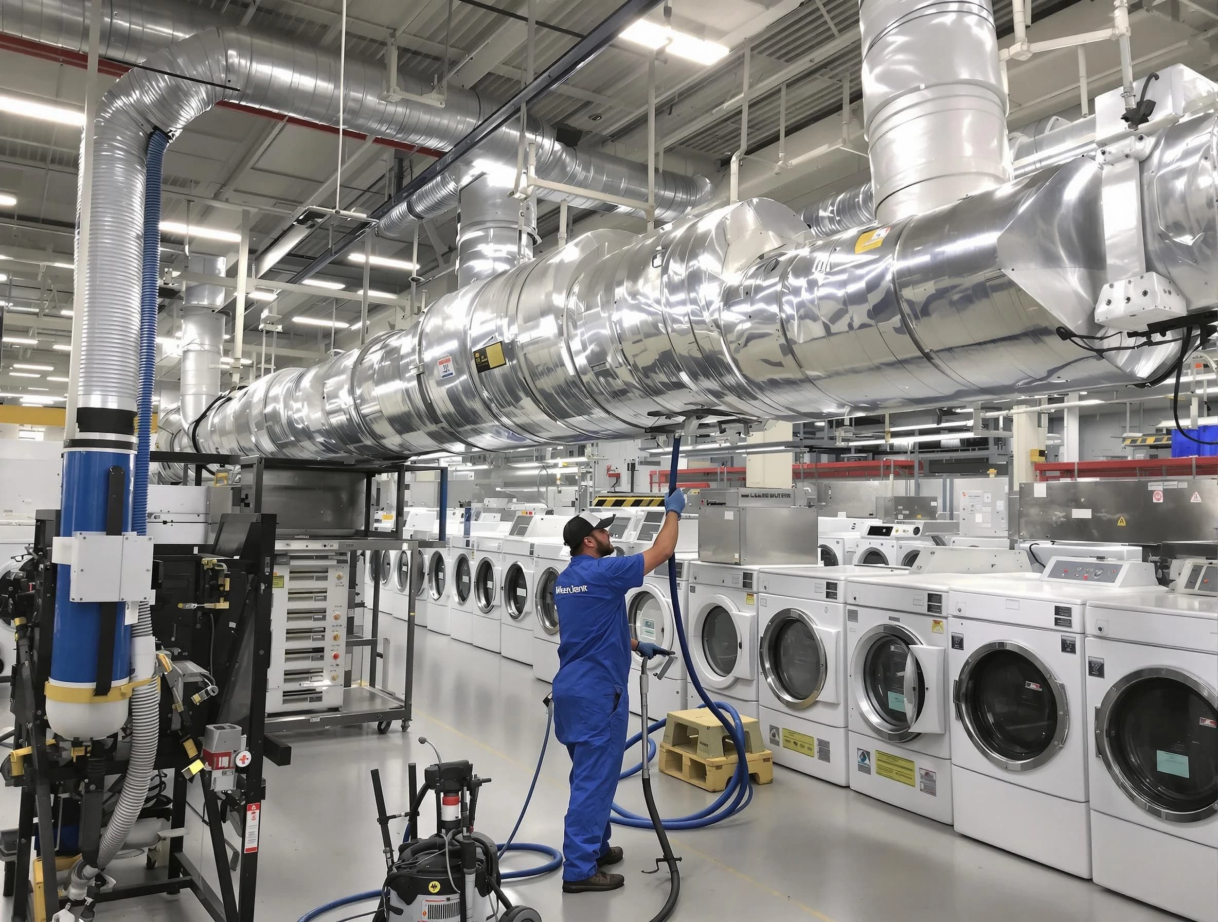 West Bountiful Dryer Vent Cleaning team performing heavy-duty industrial dryer vent cleaning in West Bountiful