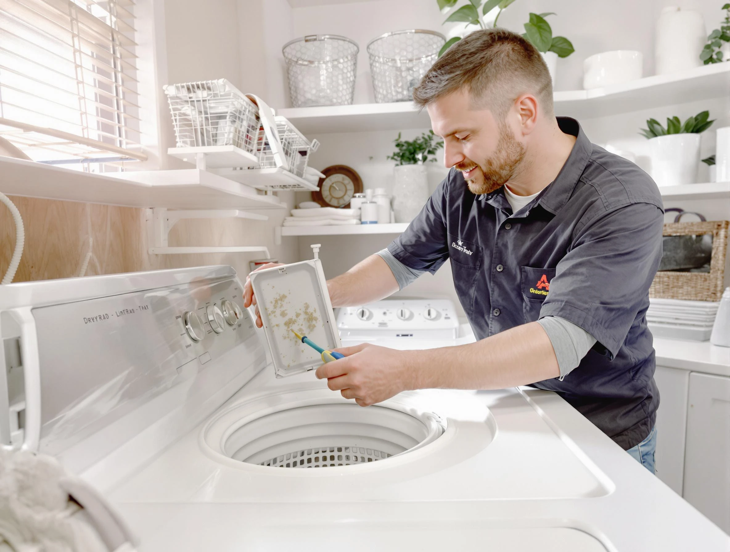 Cleaning Dryer Lint Trap in Centerville, UT