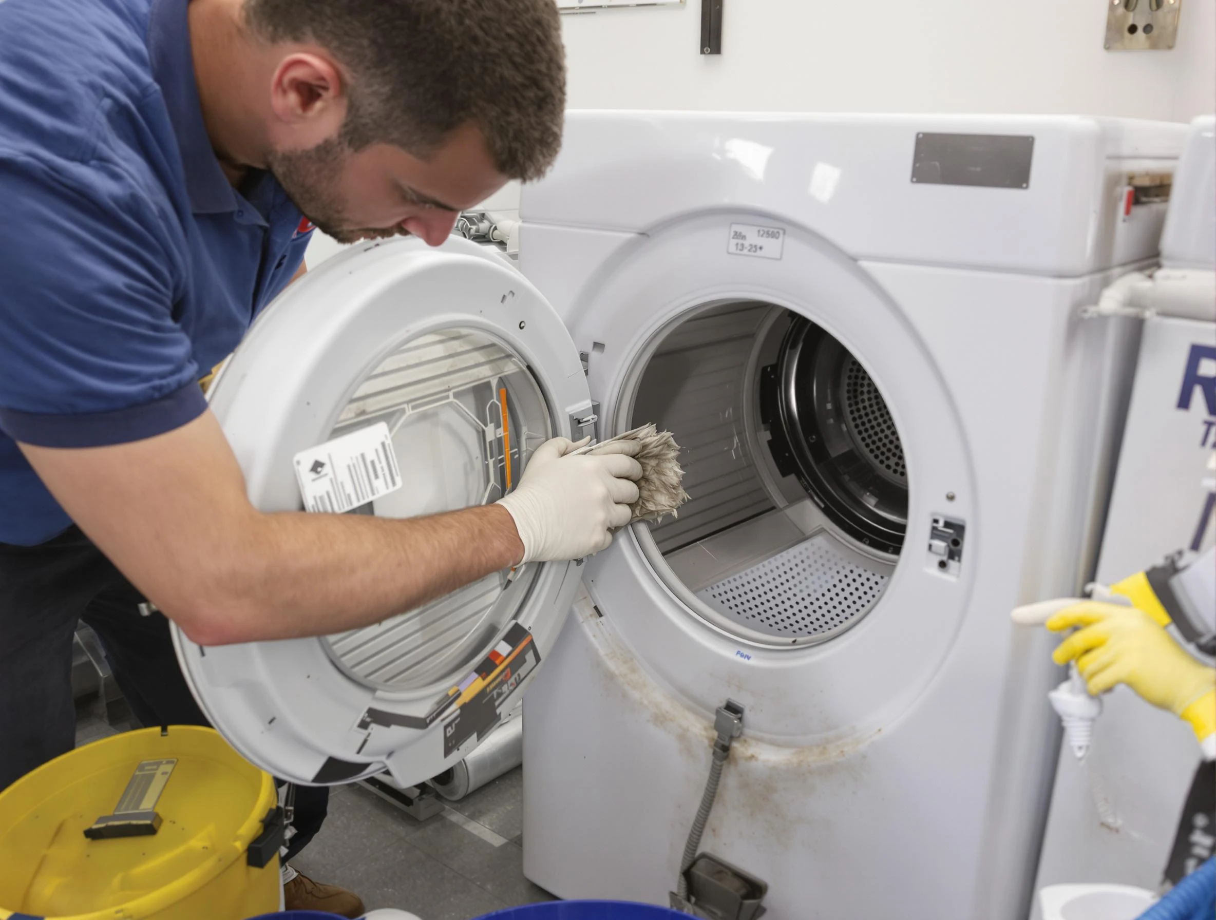 West Bountiful Dryer Vent Cleaning specialist performing detailed lint trap cleaning service in West Bountiful